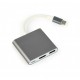 Gembird A-CM-HDMIF-02-SG Adaptador gráfico USB 3840 x 2160 Pixeles Gris